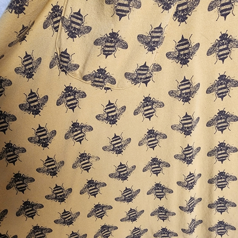 Effie's Heart Dress Size S Yellow And Grey Bee Pattern - Picture 3 of 12